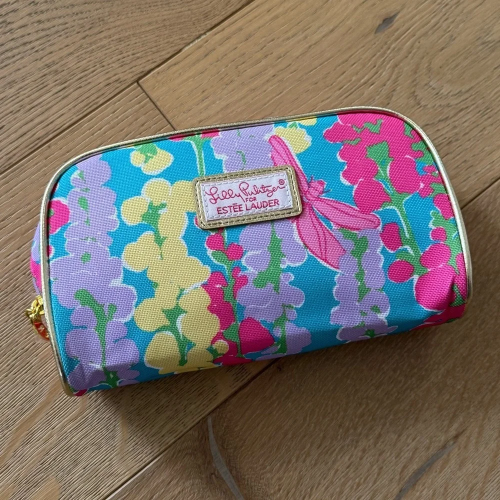 Lilly Pulitzer x Estée Lauder Floral Cosmetic Bag Makeup Pouch Travel Case